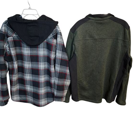 Men's Large 42 44 Coats Jackets Hoody Long Sleeve Winter Wholesale Bulk Lot of 2 - Picture 4 of 5